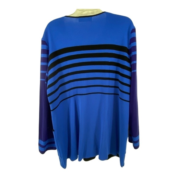 Misook Sz 0X Blue Purple Cardigan - Picture 2 of 9